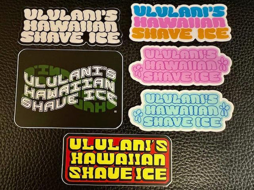 Ululanis Hawaiian Shave Ice Stickers