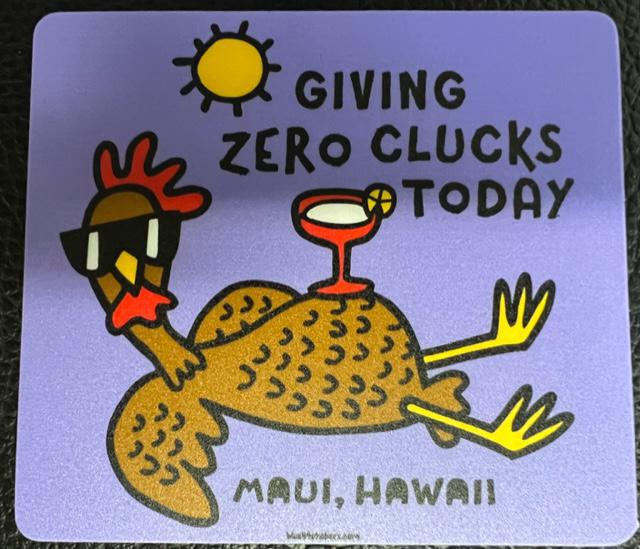 Zero Clucks Sticker