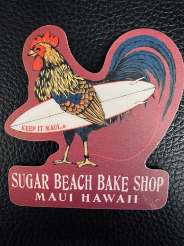 Surfing Rooster Sticker