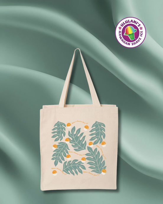 Green Monstera Tote Bag