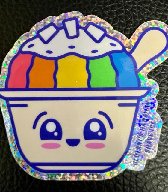 Glitter Shave Ice Mochi Sticker