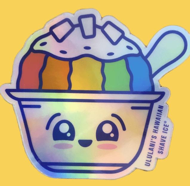 Holographic Shave Ice Sticker
